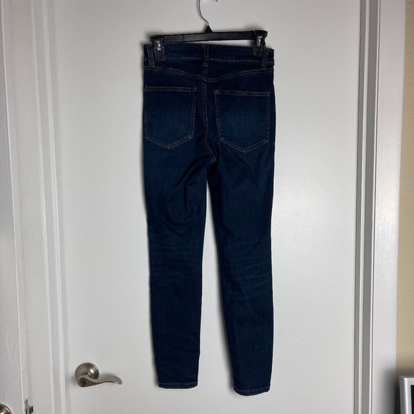 Refuge High Waisted Dark Wash Jeans Women Size 0 - Picture 3 of 5